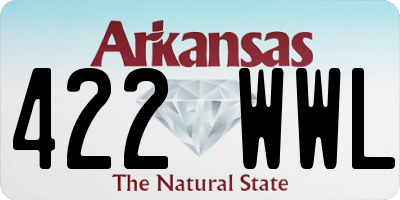 AR license plate 422WWL