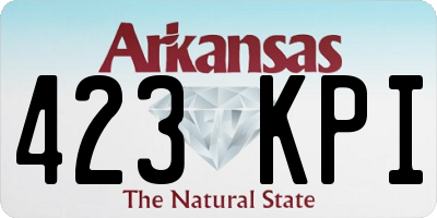 AR license plate 423KPI