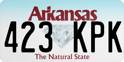 AR license plate 423KPK