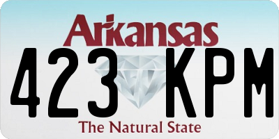 AR license plate 423KPM