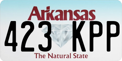 AR license plate 423KPP