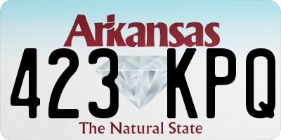 AR license plate 423KPQ