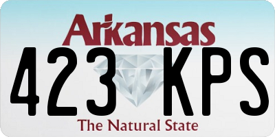AR license plate 423KPS