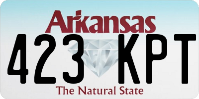 AR license plate 423KPT