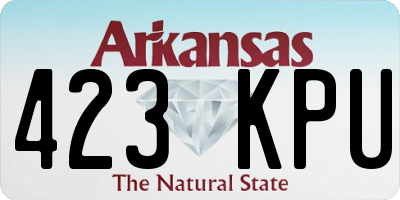 AR license plate 423KPU