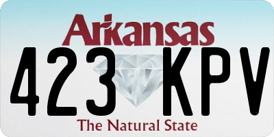 AR license plate 423KPV