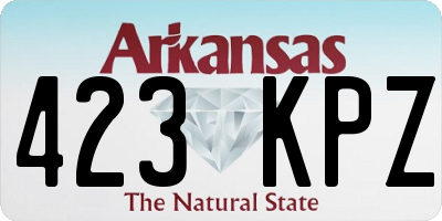 AR license plate 423KPZ