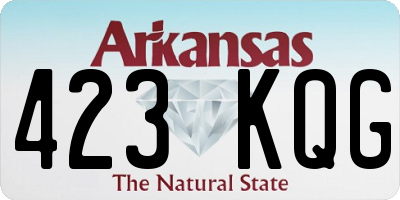 AR license plate 423KQG