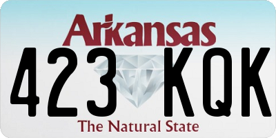 AR license plate 423KQK