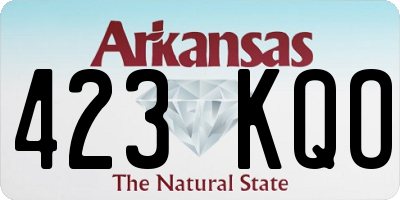 AR license plate 423KQO