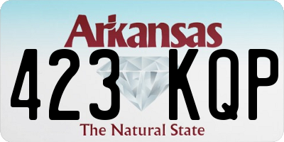 AR license plate 423KQP