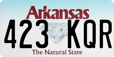 AR license plate 423KQR