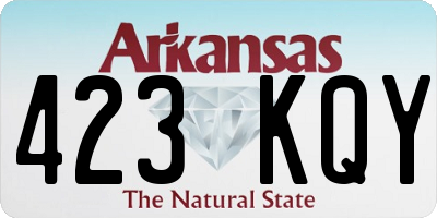 AR license plate 423KQY