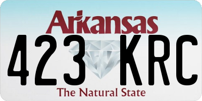 AR license plate 423KRC