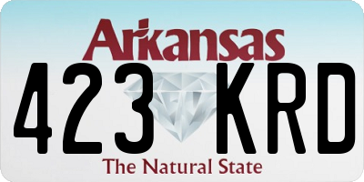 AR license plate 423KRD