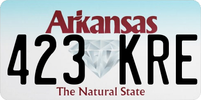 AR license plate 423KRE