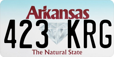 AR license plate 423KRG