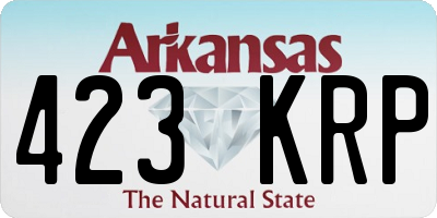 AR license plate 423KRP