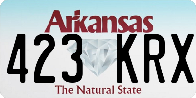 AR license plate 423KRX