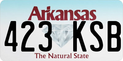 AR license plate 423KSB