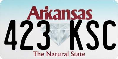 AR license plate 423KSC