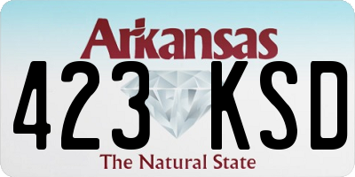 AR license plate 423KSD