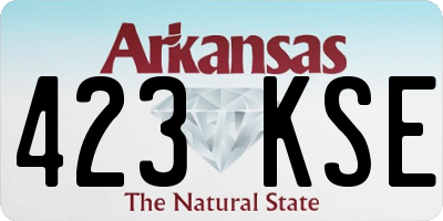 AR license plate 423KSE
