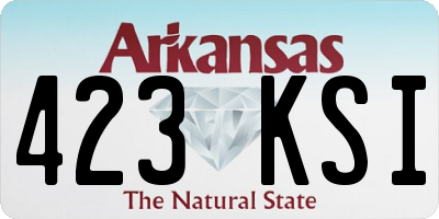 AR license plate 423KSI