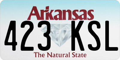 AR license plate 423KSL