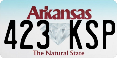 AR license plate 423KSP