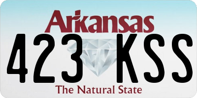 AR license plate 423KSS