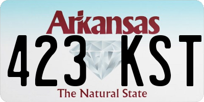 AR license plate 423KST