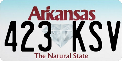 AR license plate 423KSV