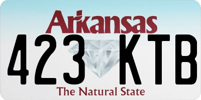 AR license plate 423KTB