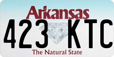 AR license plate 423KTC
