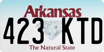 AR license plate 423KTD