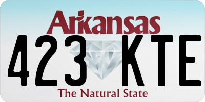 AR license plate 423KTE
