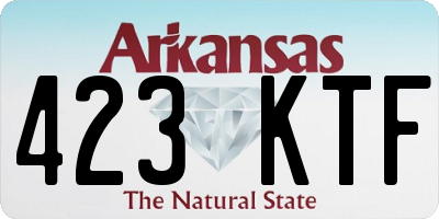AR license plate 423KTF
