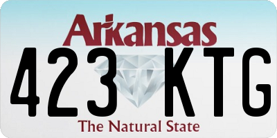 AR license plate 423KTG