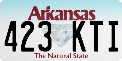 AR license plate 423KTI