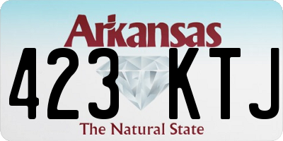 AR license plate 423KTJ