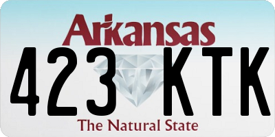 AR license plate 423KTK