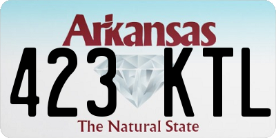 AR license plate 423KTL