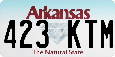 AR license plate 423KTM