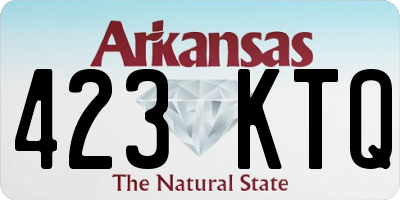 AR license plate 423KTQ