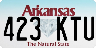 AR license plate 423KTU