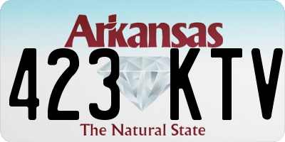 AR license plate 423KTV