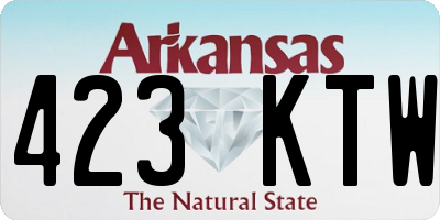 AR license plate 423KTW