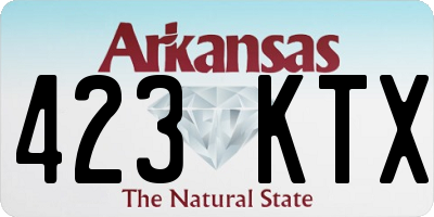 AR license plate 423KTX