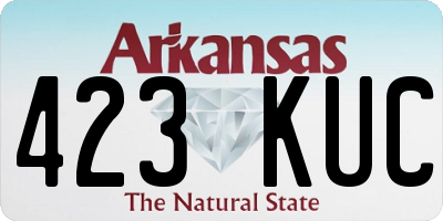 AR license plate 423KUC
